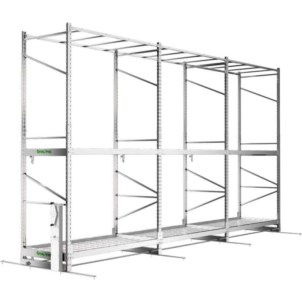 GrowPros Double-Tier Rolling Rack Stainless Steel (CUSTOM PRICED AFTER ORDER) – Commercial Racking & Benching