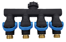 Dramm - 4 Way High Flow Shut Off Valve