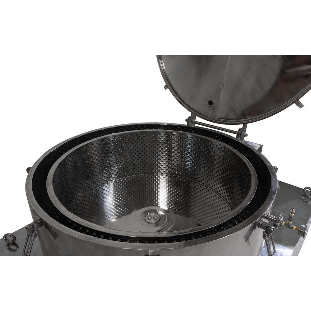 475L Jacketed Stainless Steel Centrifuge with Explosion Proof Motor and Siemens Controller - 150Lbs Max Capacity - Black Label Supply llc