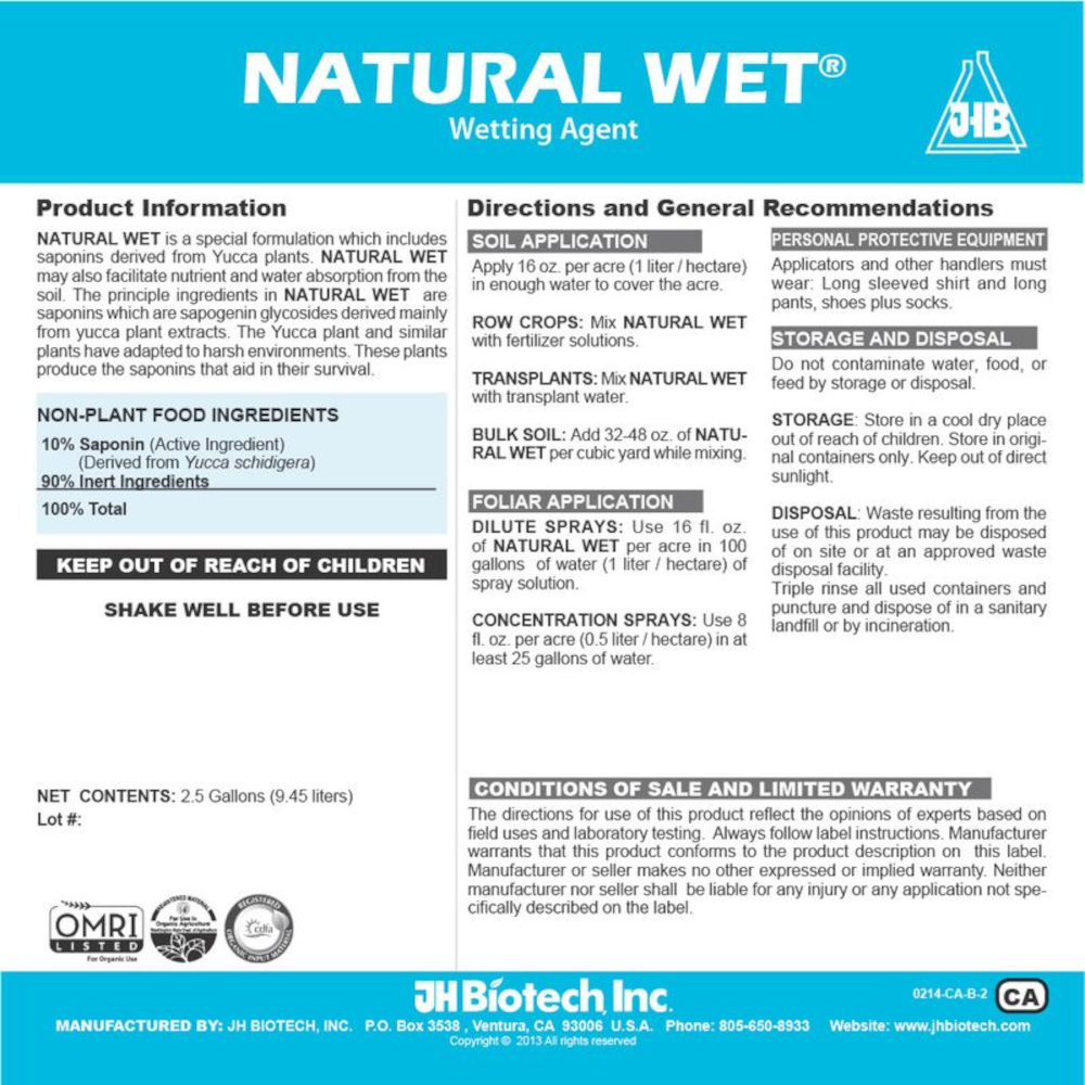 JH Biotech Natural Wet | Wetting Agent