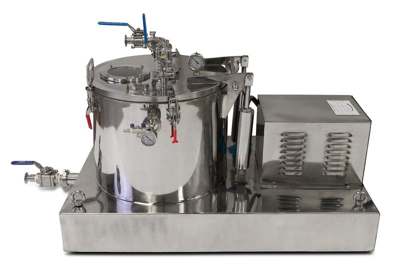 45L Jacketed Stainless Steel Centrifuge with Explosion Proof Motor and Siemens Controller - 15LB Max Capacity - Black Label Supply llc