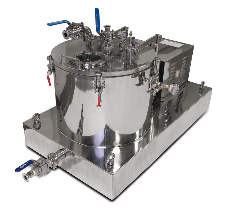 45L Jacketed Stainless Steel Centrifuge with Explosion Proof Motor and Siemens Controller - 15LB Max Capacity - Black Label Supply llc