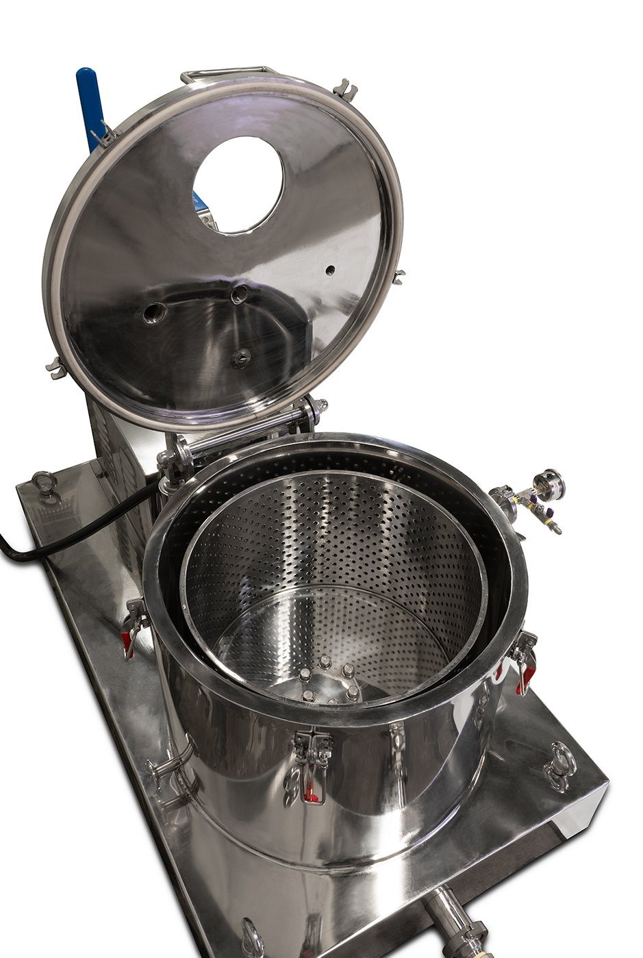 45L Jacketed Stainless Steel Centrifuge with Explosion Proof Motor and Siemens Controller - 15LB Max Capacity - Black Label Supply llc