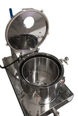 45L Jacketed Stainless Steel Centrifuge with Explosion Proof Motor and Siemens Controller - 15LB Max Capacity - Black Label Supply llc