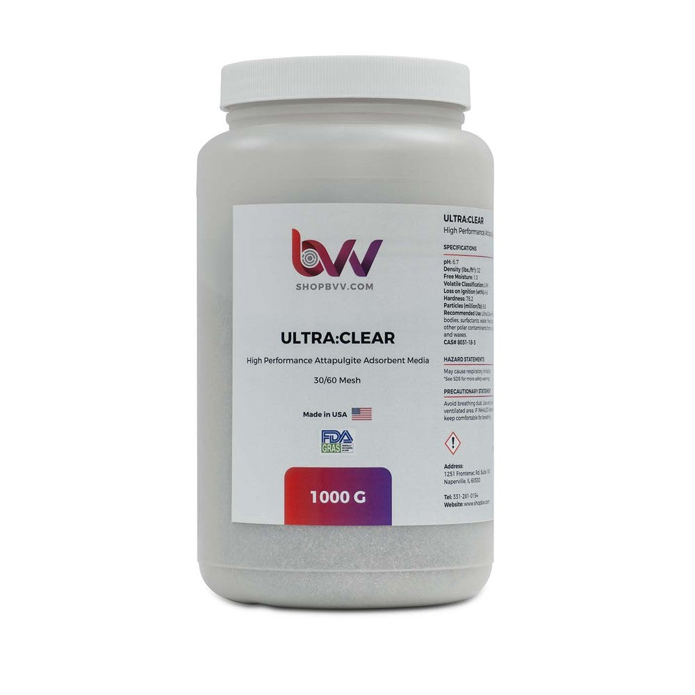 Ultra Clear - Granular High Performance Bentonite for Bleaching & Decolorizing Edible Oils *Compares to CRX™ - Black Label Supply llc