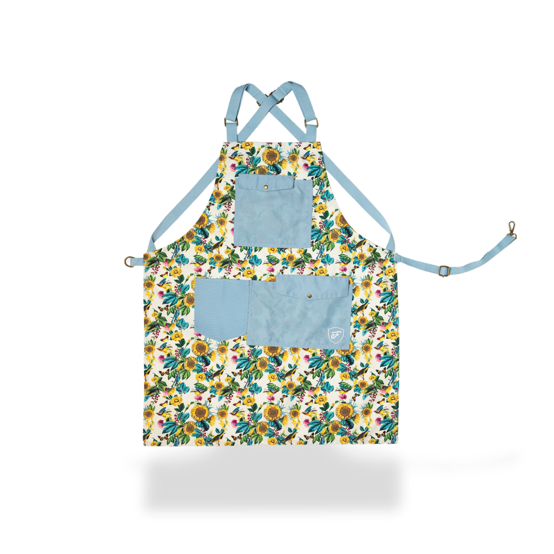 Farmers Defense - Lightweight Work Apron - Garden Flower