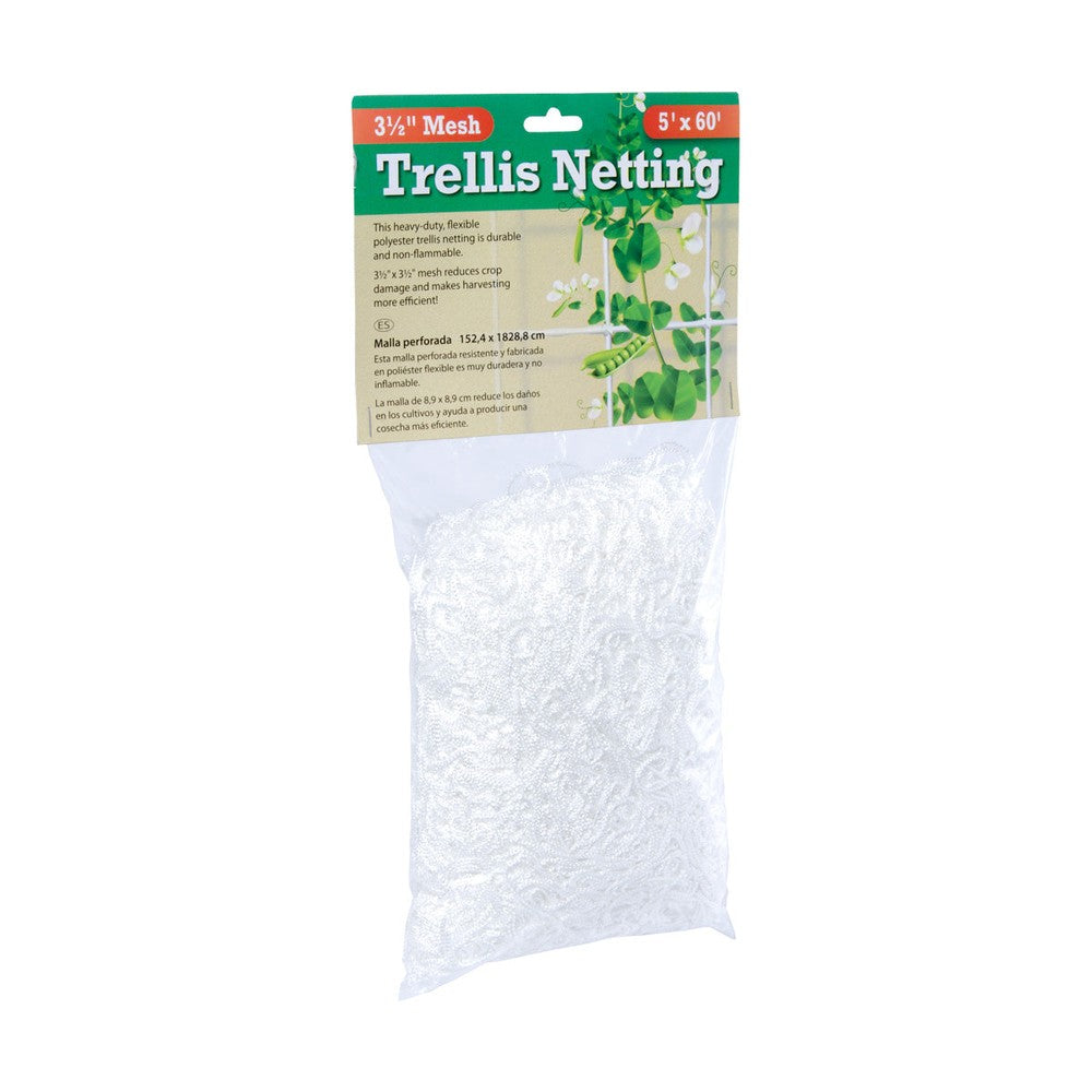 Trellis Netting – Trellis Netting 3.5" Mesh, woven, 5' x 60' – Trellis