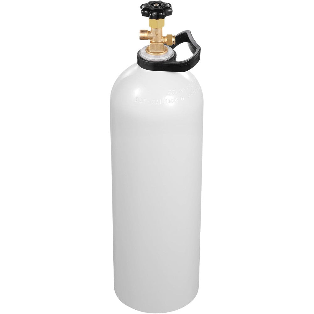 20 lb Aluminum CO₂ Cylinder – Siphon Tube, CGA-320, DOT Approved (Liquid Withdrawal)