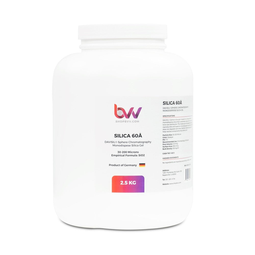 BVV™ Chromatography Silica Gel 60A 30 - 200μm (Made in Germany) - Black Label Supply llc