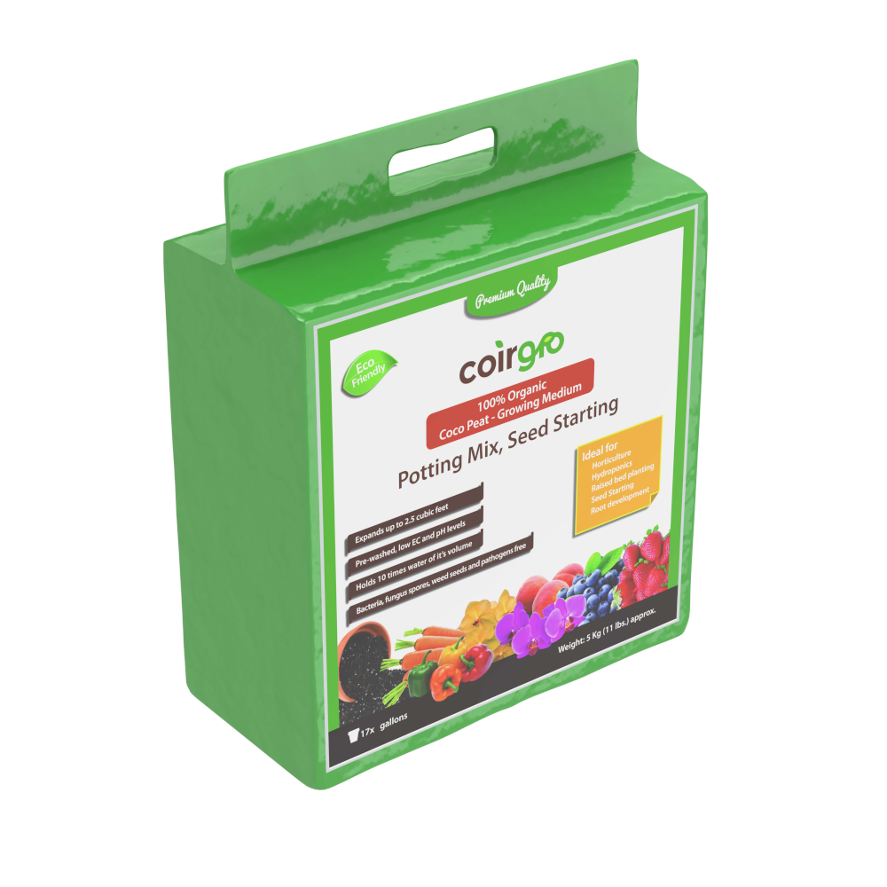 Coirgro Compressed Coco Blocks - 5Kg