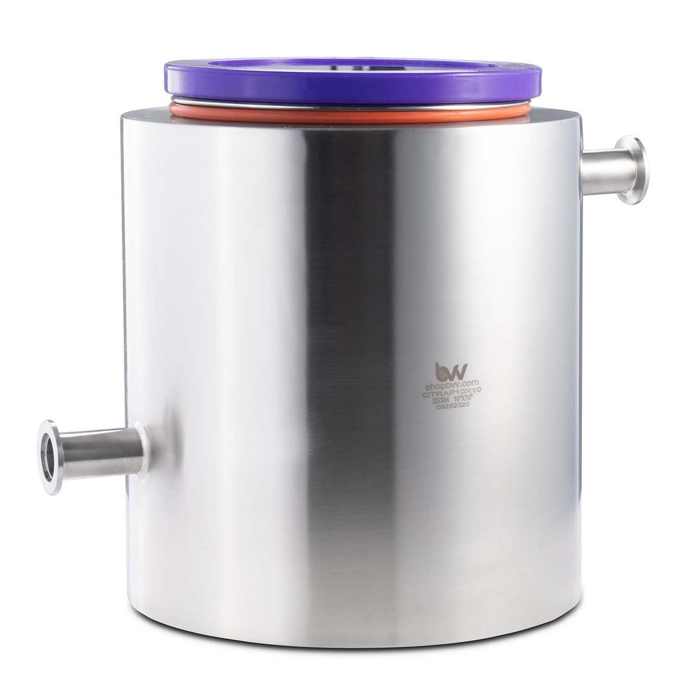 10" Cold Trap with KF25 Ports - Black Label Supply llc