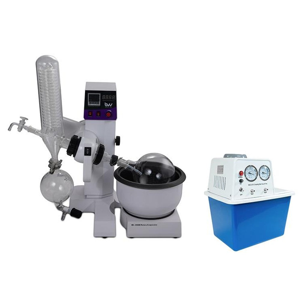 2L Electric Rotary Evaporator Kit with BVV™ Water Circulation Vacuum Pump - Black Label Supply llc