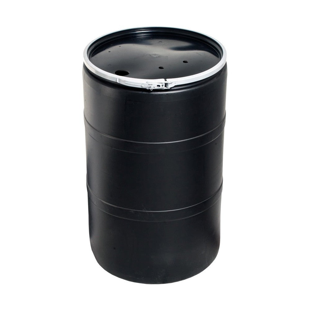55 Gallon Drum w/Drilled Lid & Lock - Black Label Supply llc