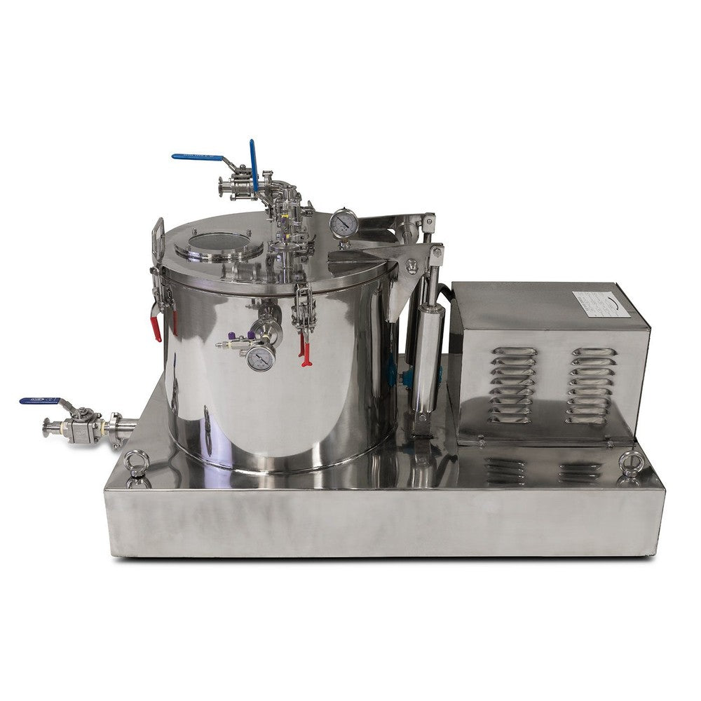 45L Jacketed Stainless Steel Centrifuge with Explosion Proof Motor and Siemens Controller - 15LB Max Capacity - Black Label Supply llc