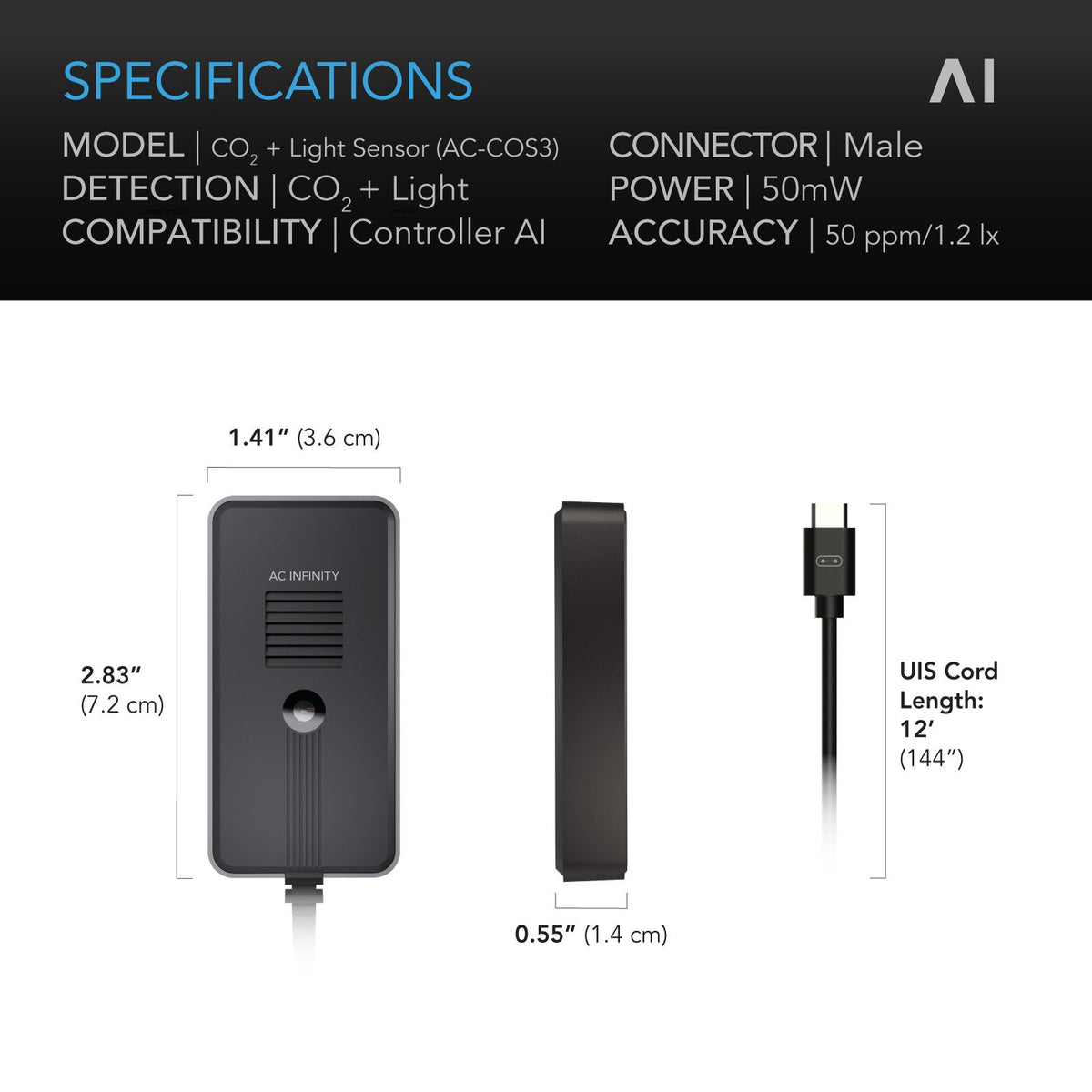 AC Infinity AI Sensors for Controller AI+ - detail 9