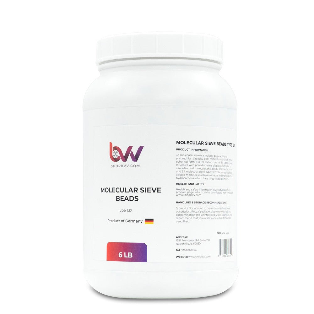 Molecular Sieve Beads Type 13X (a.k.a. 10A) - Black Label Supply llc