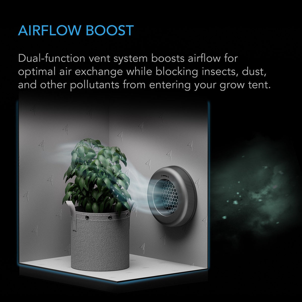 AC Infinity Grow Tent Duct Vent Attachment, 2-Pack - detail 5