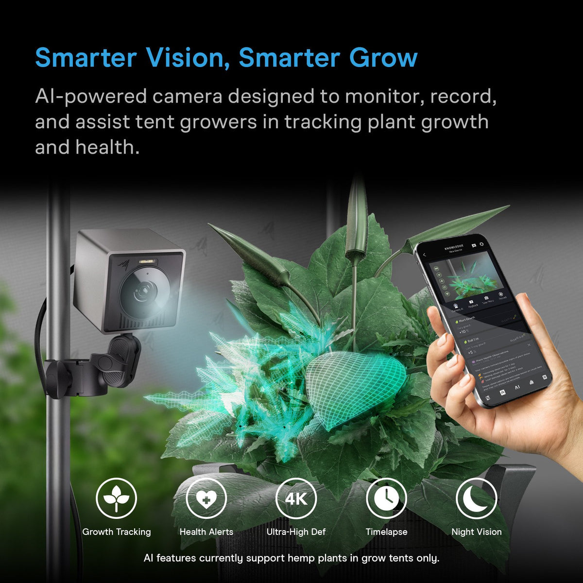 AC Infinity SPECTRON AI-Powered 4K Grow Camera - detail 3
