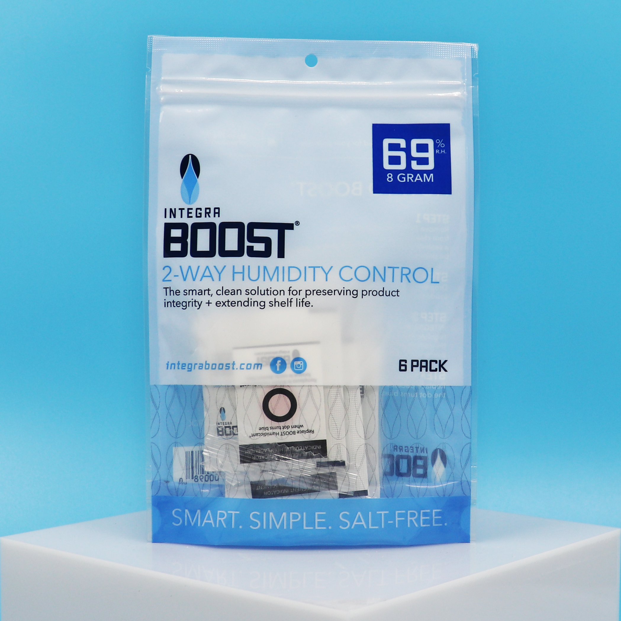 80mm Integra BOOST STICK at 55% RH, NO Individual Overwrap, NO HIC (Master Case)