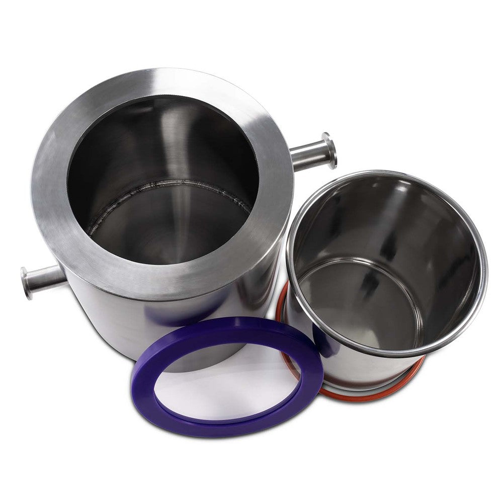 10" Cold Trap with KF25 Ports - Black Label Supply llc