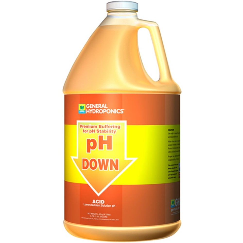 General Hydroponics 1gal pH Down Liquid (4/CS)