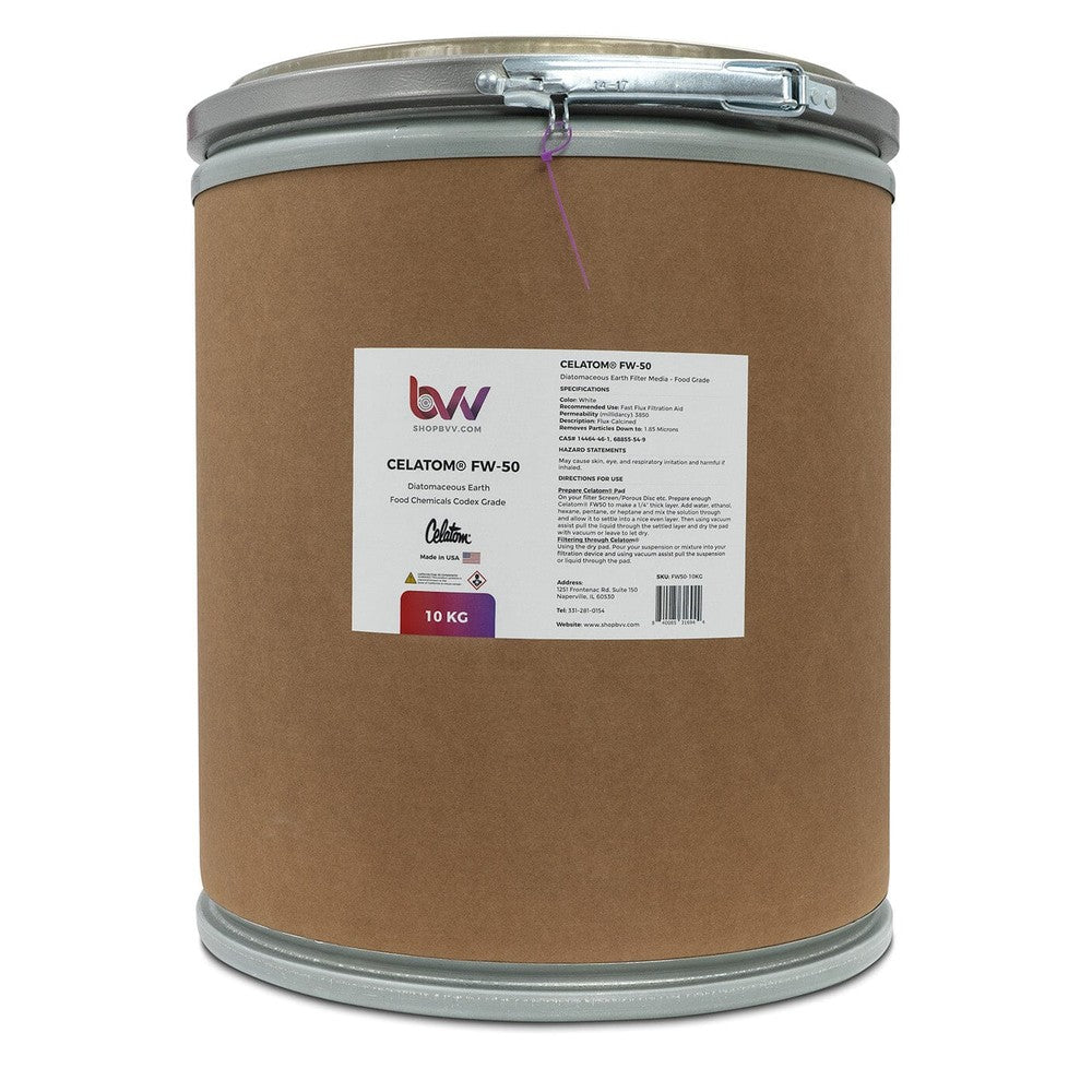 Celatom FW - 50 Diatomaceous Earth 1.85 micron (Compares to Celite 545) - Black Label Supply llc