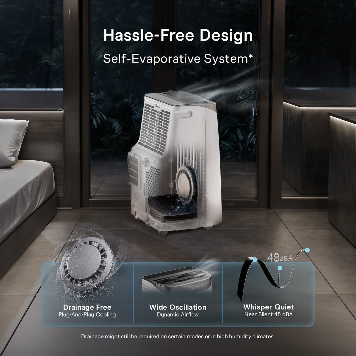 AC Infinity Smart Portable Air Conditioner 5-in-1, Cooling and Heating - detail 7