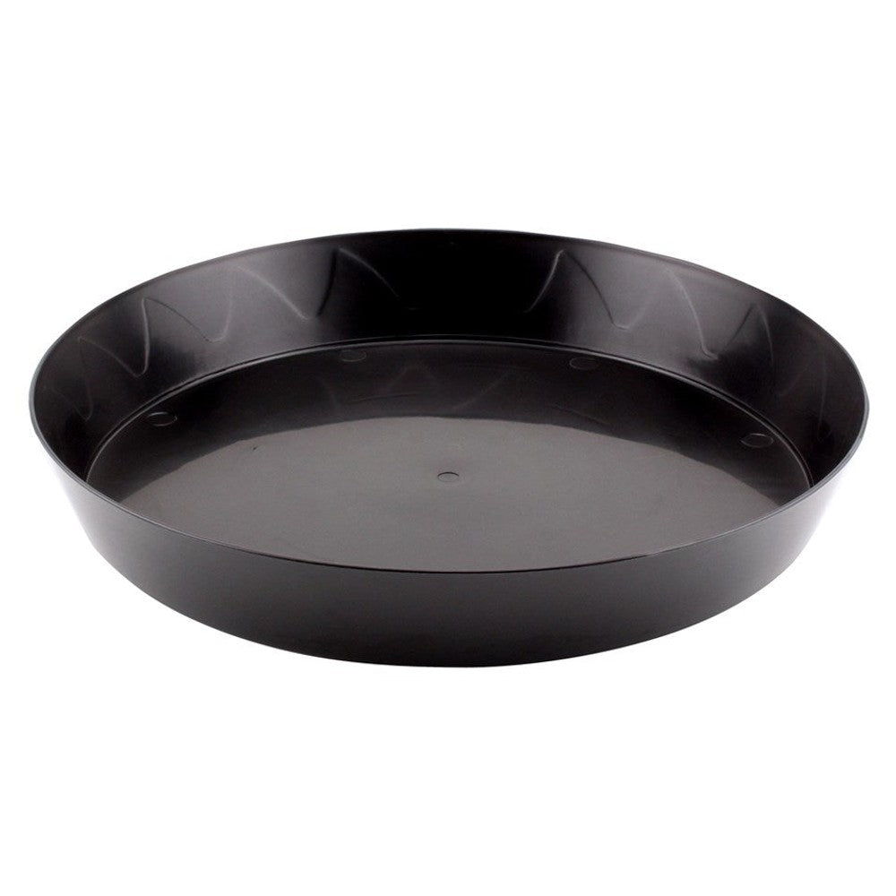 Gro Pro 12in Heavy Duty Saucer Black (50/CS)