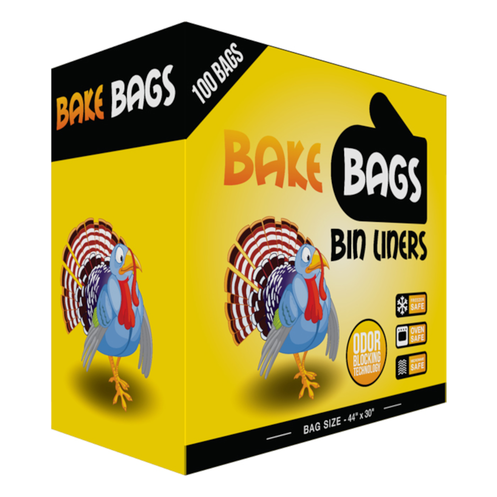 Bake Bags Bin Liners 44in x 30in (100 Pack)