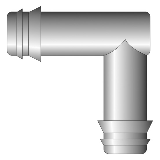 Netafim™ Insert Barb Elbow - 16mm Heavywall/PE to Heavywall/PE