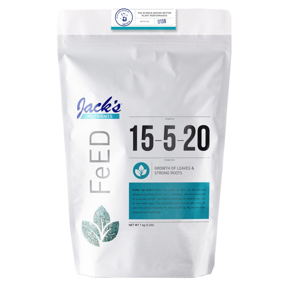 Jack's Nutrients FeED 15-5-20 Tap Water