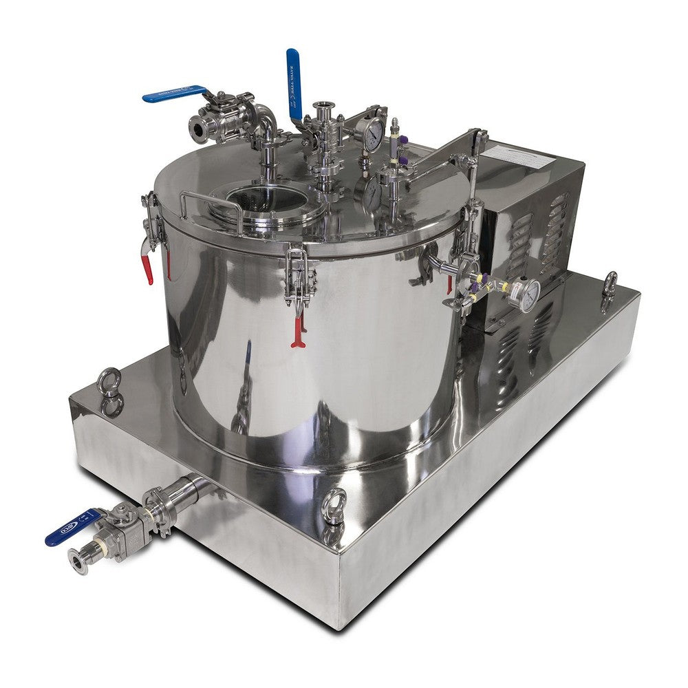 45L Jacketed Stainless Steel Centrifuge with Explosion Proof Motor and Siemens Controller - 15LB Max Capacity - Black Label Supply llc