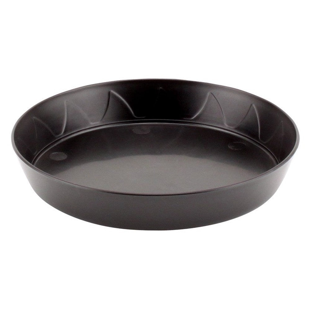 Gro Pro 6in Heavy Duty Saucer Black (100/CS)
