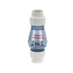 PVC True Union Flapper Check Valve - Spring - Clear - Socket X Socket - 1 in