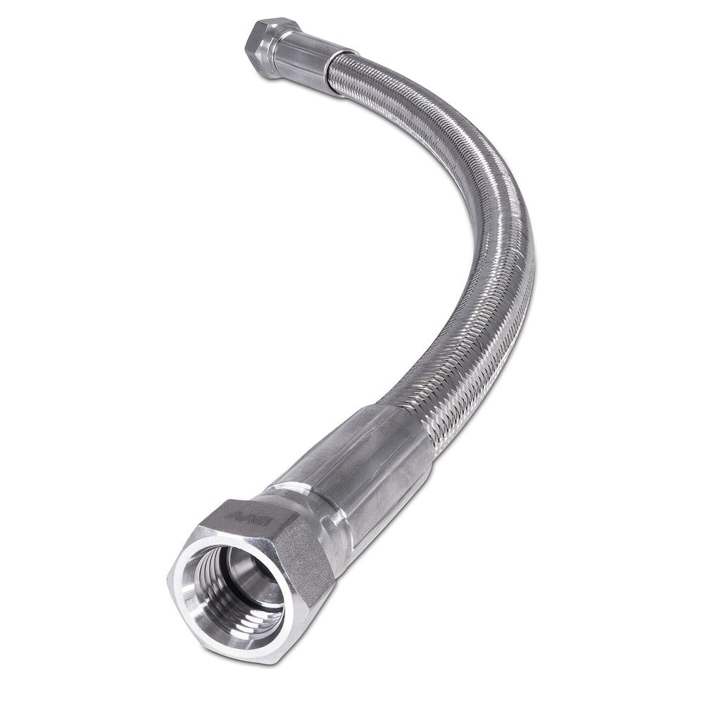 3/8" 37 Degree Female JIC Braided Stainless Steel Hose - Black Label Supply llc