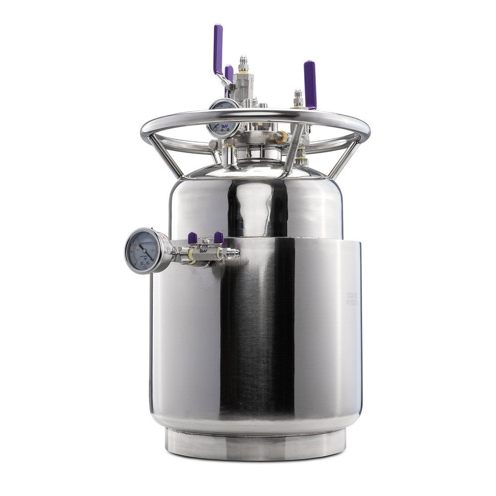 Jacketed Stainless Steel LP Tank with Internal Condensing Coil and Dip Tube - Black Label Supply llc
