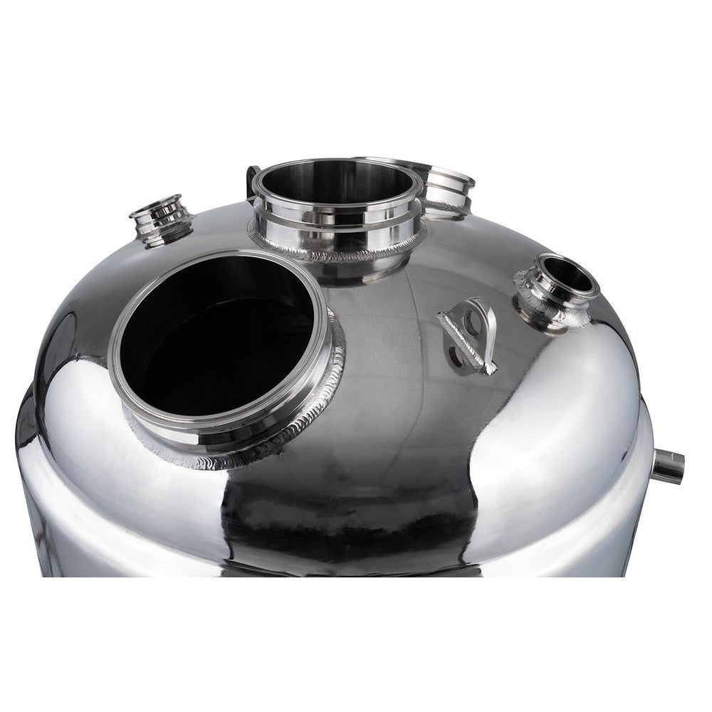 300L ASME Single Jacket Solvent Tank 350psi Max - Bare - Black Label Supply llc