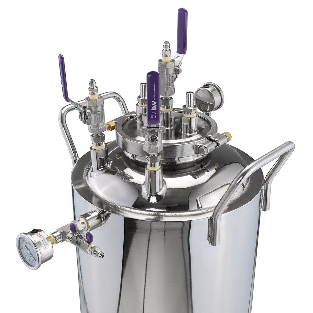 Jacketed Stainless Steel LP Tank with Internal Condensing Coil and Dip Tube - Black Label Supply llc