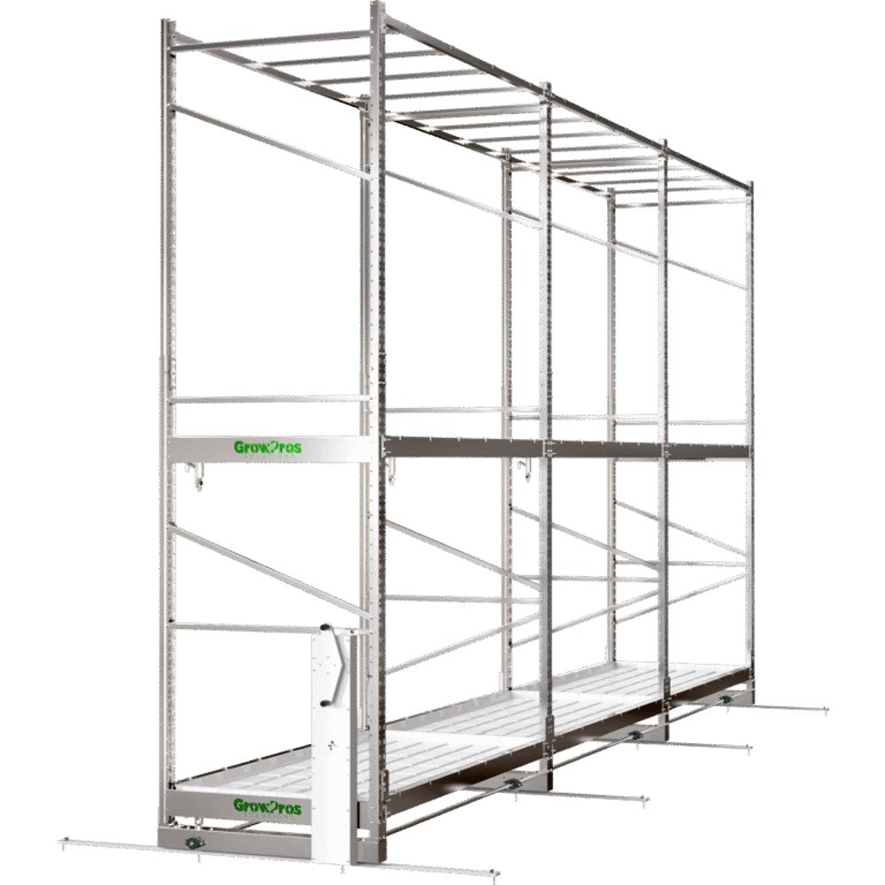 GrowPros Double-Tier Rolling Rack Stainless Steel (CUSTOM PRICED AFTER ORDER) – Commercial Racking & Benching