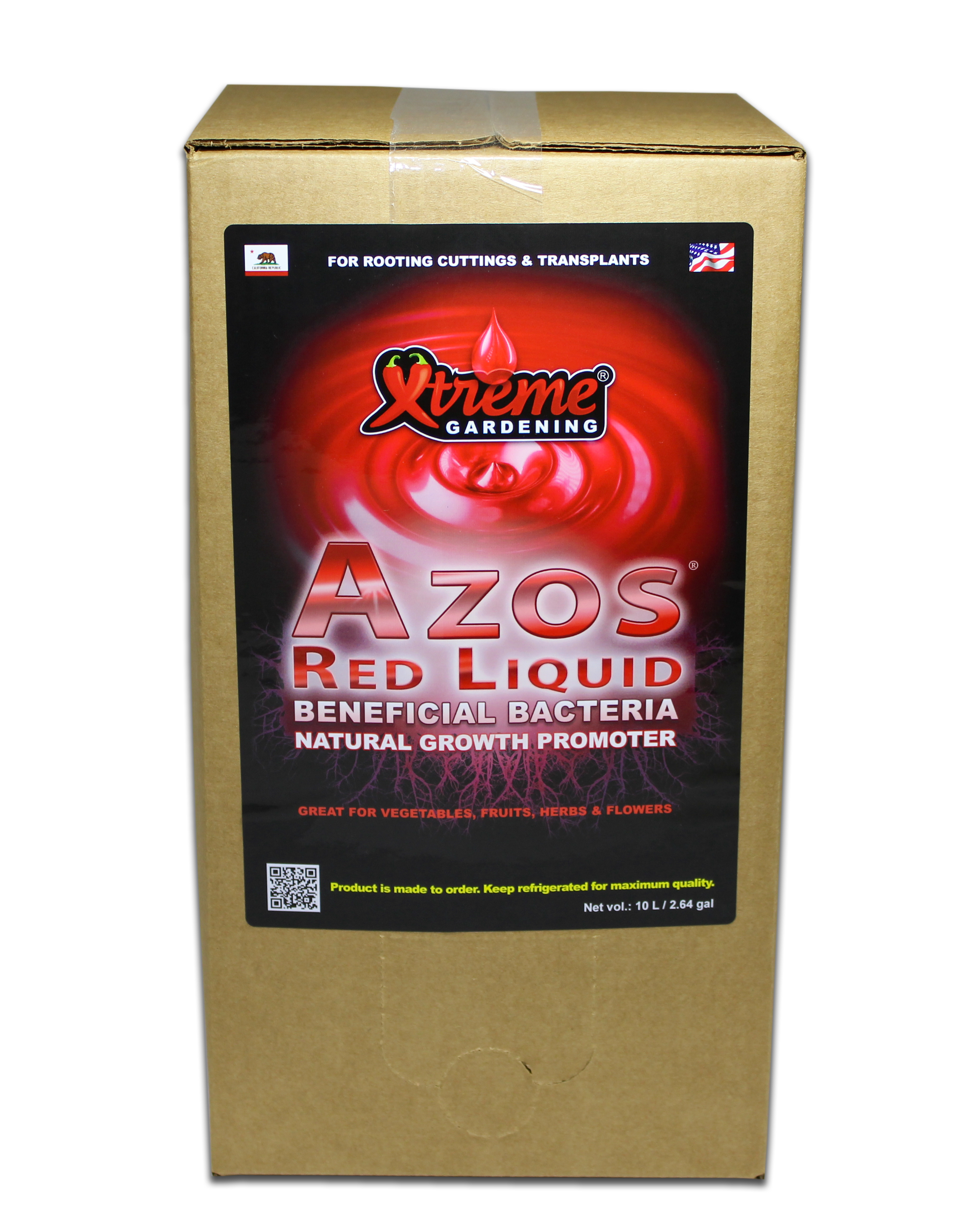 Xtreme Gardening® Azos Red Liquid 10 L - Black Label Supply llc