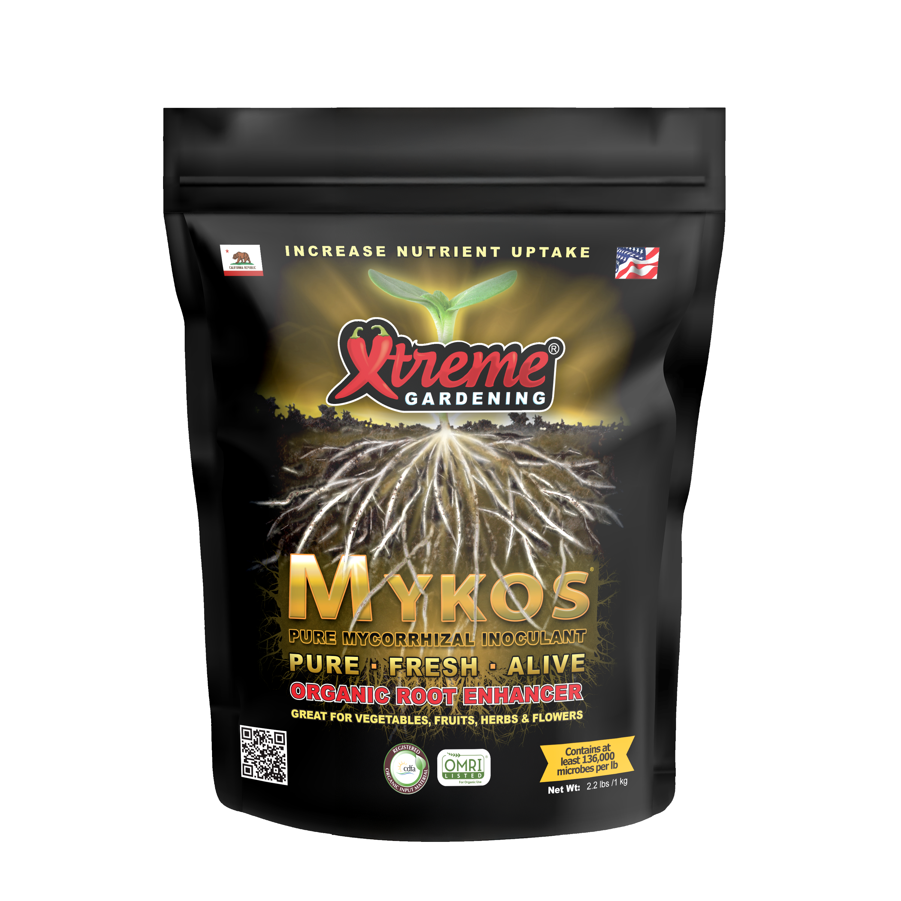 Xtreme Gardening Mykos Pure (Display) - Beneficial Microbes