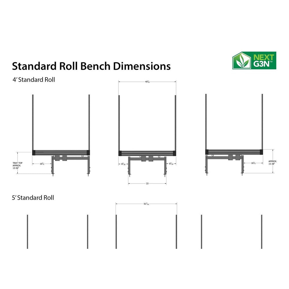 NEXTG3N Rolling Bench Systems (CUSTOM PRICED AFTER ORDER) – Commercial Racking & Benching