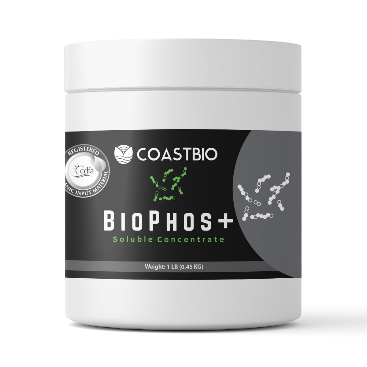 CoastBio BioPhos+ 1 lb pail, front of package