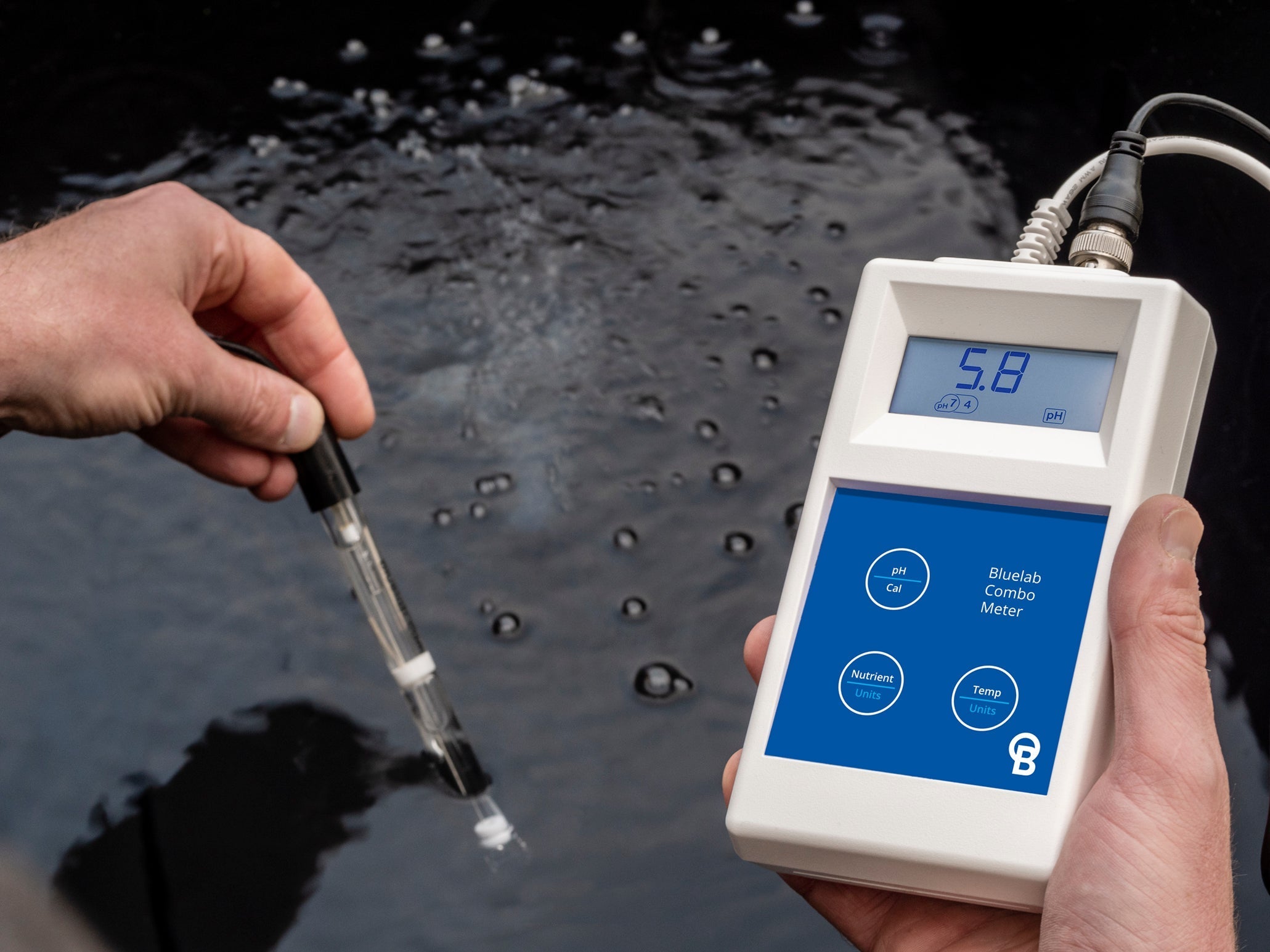 Bluelab Combo Meter in use