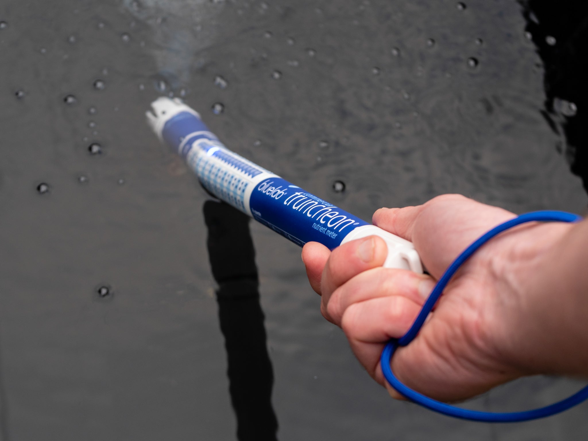 Bluelab Truncheon Nutrient Meter in reservoir