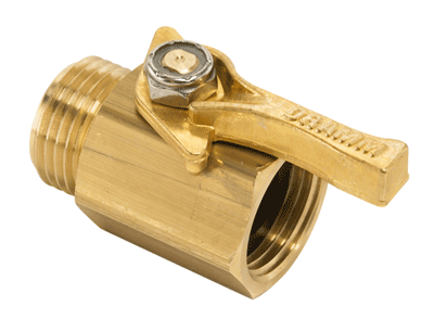 Dramm - 300 Brass Shut-Off Valve Raised Handle
