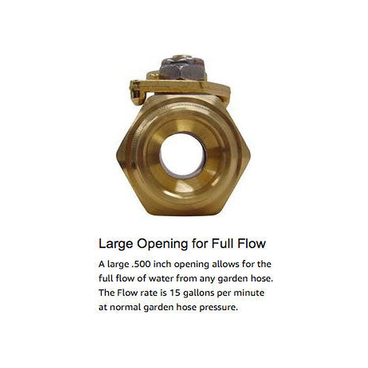 Dramm - 300 Brass Shut-Off Valve Raised Handle