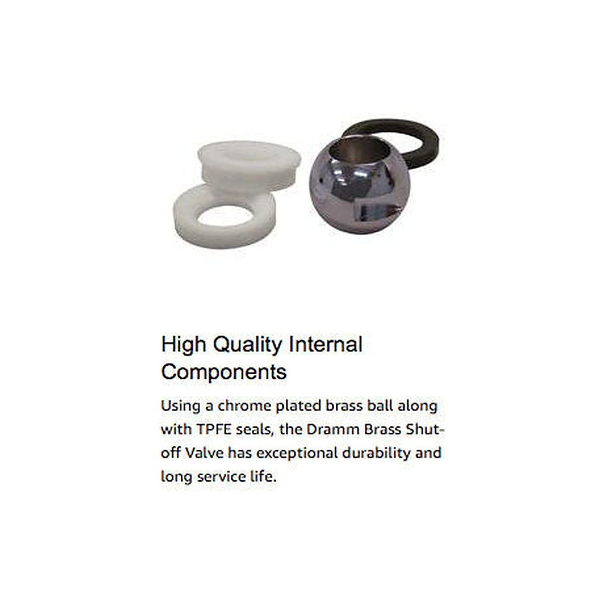 Dramm - 300 Brass Shut-Off Valve Raised Handle