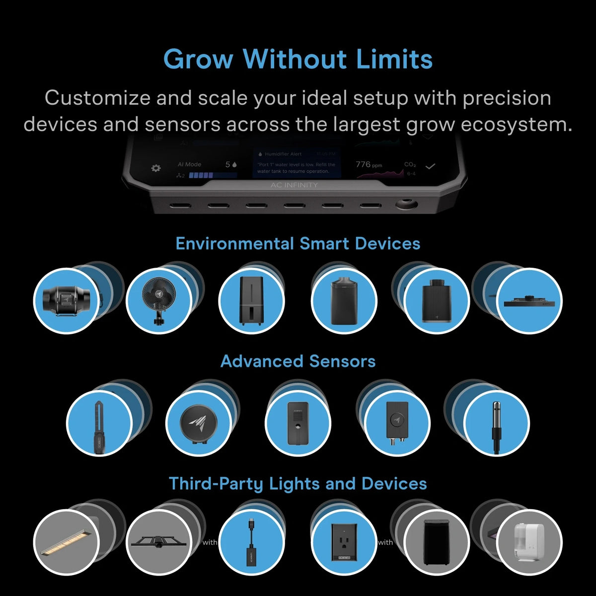 AC Infinity CLOUDCOM 6 Environmental Grow Controller