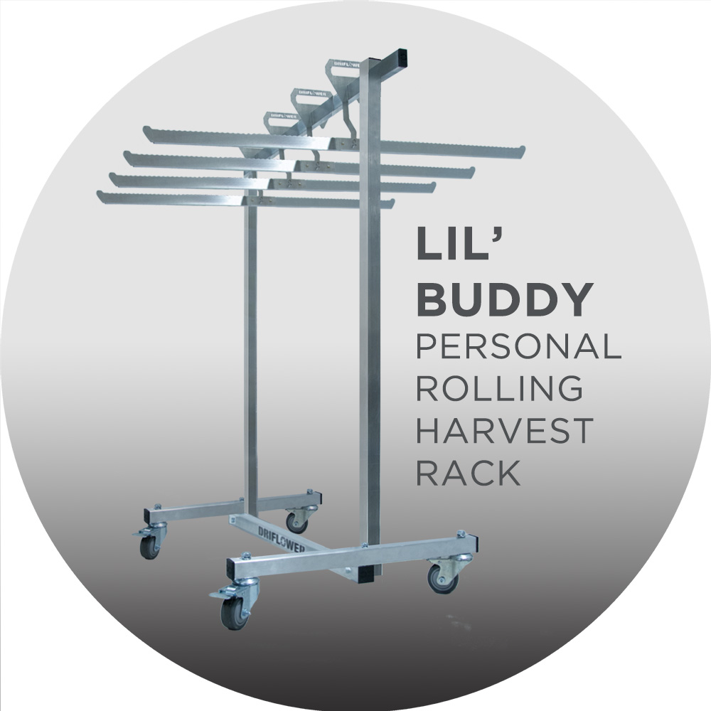 DRIFLOWER LIL BUDDY - Personal Rolling Harvest Rack